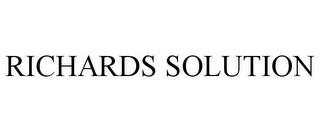 RICHARDS SOLUTION