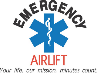 EMERGENCY AIRLIFT YOUR LIFE, OUR MISSION, MINUTES COUNT.