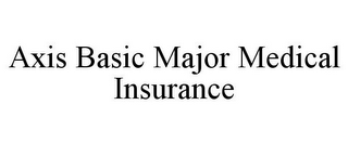 AXIS BASIC MAJOR MEDICAL INSURANCE