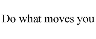 DO WHAT MOVES YOU