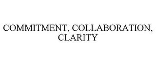 COMMITMENT, COLLABORATION, CLARITY