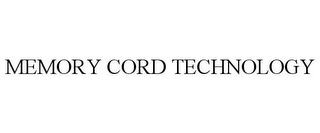 MEMORY CORD TECHNOLOGY