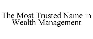 THE MOST TRUSTED NAME IN WEALTH MANAGEMENT