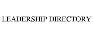 LEADERSHIP DIRECTORY