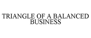 TRIANGLE OF A BALANCED BUSINESS