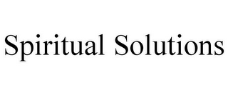 SPIRITUAL SOLUTIONS