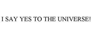 I SAY YES TO THE UNIVERSE!