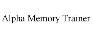 ALPHA MEMORY TRAINER