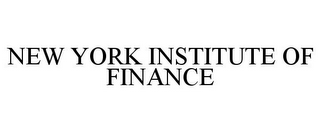 NEW YORK INSTITUTE OF FINANCE