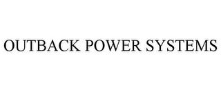 OUTBACK POWER SYSTEMS