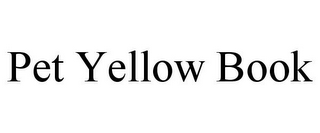 PET YELLOW BOOK