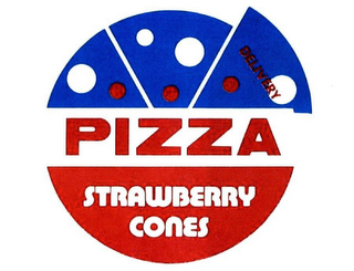 DELIVERY PIZZA STRAWBERRY CONES