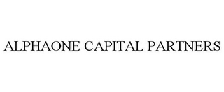 ALPHAONE CAPITAL PARTNERS