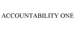 ACCOUNTABILITY ONE