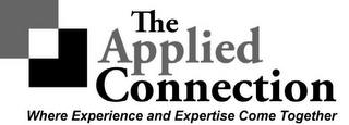 THE APPLIED CONNECTION WHERE EXPERIENCE AND EXPERTISE COME TOGETHER