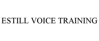 ESTILL VOICE TRAINING