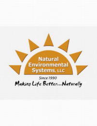 NATURAL ENVIRONMENTAL SYSTEMS, LLC SINCE 1990 MAKING LIFE BETTER...NATURALLY