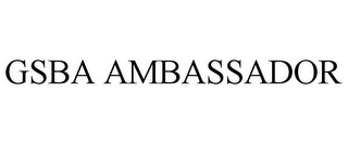 GSBA AMBASSADOR