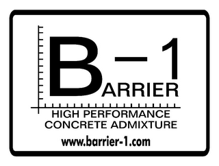 BARRIER - 1 HIGH PERFORMANCE CONCRETE ADMIXTURE WWW.BARRIER-1.COM