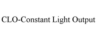 CLO-CONSTANT LIGHT OUTPUT