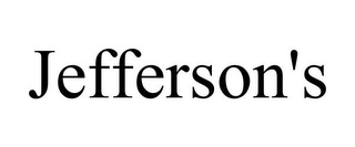 JEFFERSON'S