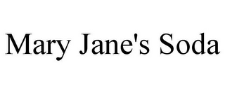 MARY JANE'S SODA