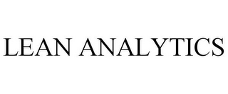 LEAN ANALYTICS