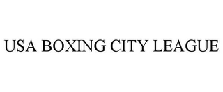 USA BOXING CITY LEAGUE