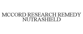 MCCORD RESEARCH REMEDY NUTRASHIELD