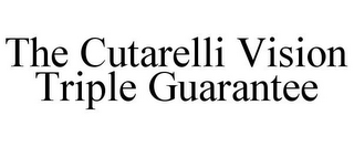 THE CUTARELLI VISION TRIPLE GUARANTEE