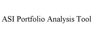 ASI PORTFOLIO ANALYSIS TOOL