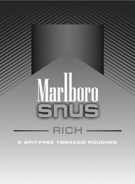 MARLBORO SNUS RICH 6 SPIT-FREE TOBACCO POUCHES