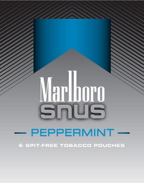 MARLBORO SNUS PEPPERMINT 6 SPIT-FREE TOBACCO POUCHES