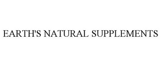 EARTH'S NATURAL SUPPLEMENTS