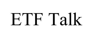 ETF TALK