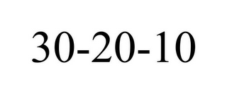 30-20-10