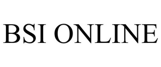 BSI ONLINE