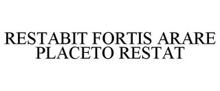 RESTABIT FORTIS ARARE PLACETO RESTAT