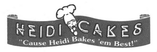 HEIDI CAKES "'CAUSE HEIDI BAKES 'EM BEST!"