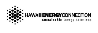 HAWAIIENERGYCONNECTION SUSTAINABLE ENERGY SOLUTIONS