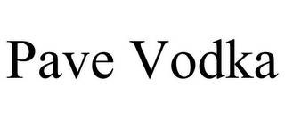 PAVE VODKA