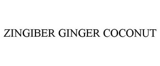 ZINGIBER GINGER COCONUT