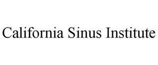 CALIFORNIA SINUS INSTITUTE