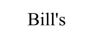 BILL'S