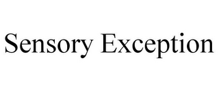 SENSORY EXCEPTION