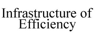 INFRASTRUCTURE OF EFFICIENCY