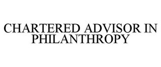 CHARTERED ADVISOR IN PHILANTHROPY
