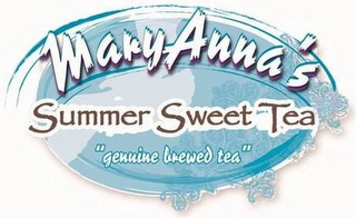 "MARYANNA'S" "SUMMER SWEET TEA" "GENUINE BREWED TEA"