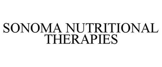 SONOMA NUTRITIONAL THERAPIES