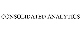 CONSOLIDATED ANALYTICS